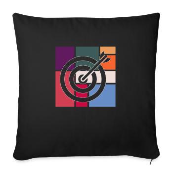 Darts - Sofakissenbezug 45 x 45 cm - Schwarz - Vorne