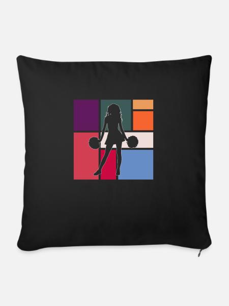 Cheerleading - Sofakissenbezug 45 x 45 cm - Schwarz