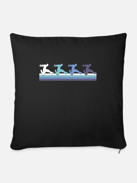 Parkour - Sofakissenbezug 45 x 45 cm - Schwarz