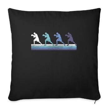 boxe - Housse de coussin décorative 45 x 45 cm - noir - Devant
