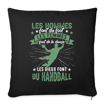 Les Dieux Font Du Handball - Housse de coussin décorative 45 x 45 cm - noir - Devant