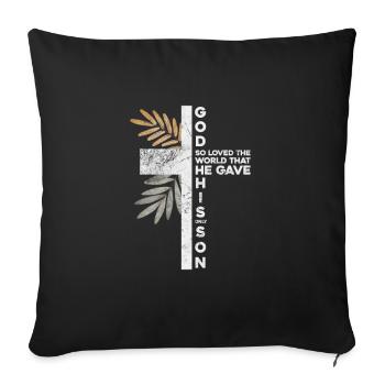 Bible - Housse de coussin décorative 45 x 45 cm - noir - Devant