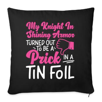Happy Divorce Party My Knight In - Sofakissenbezug 45 x 45 cm - Schwarz - Vorne