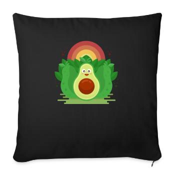 Vegan Vibes Vegan Vegan Pflanzlich Vegetarisch - Sofakissenbezug 45 x 45 cm - Schwarz - Vorne