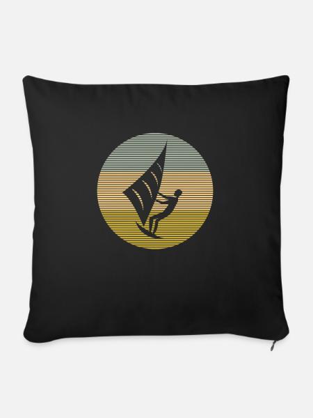 Kite - Sofakissenbezug 45 x 45 cm - Schwarz