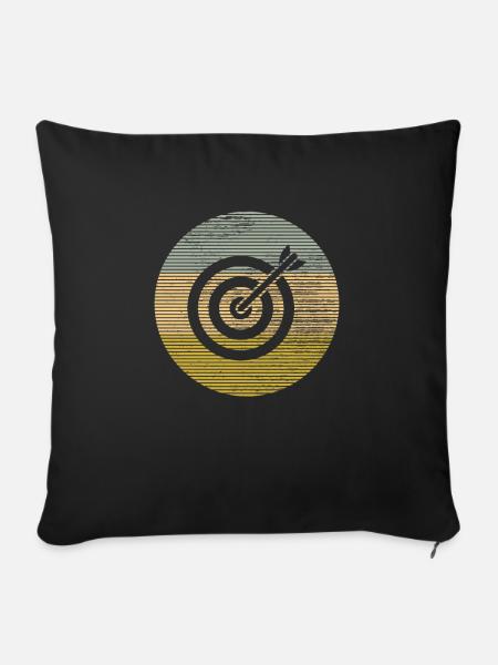 Darts - Sofakissenbezug 45 x 45 cm - Schwarz