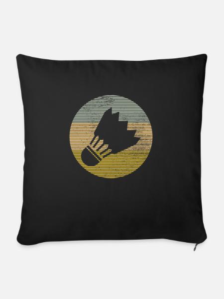 Federball - Sofakissenbezug 45 x 45 cm - Schwarz