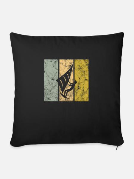 Kite - Sofakissenbezug 45 x 45 cm - Schwarz