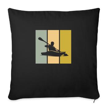Kanu - Sofakissenbezug 45 x 45 cm - Schwarz - Vorne