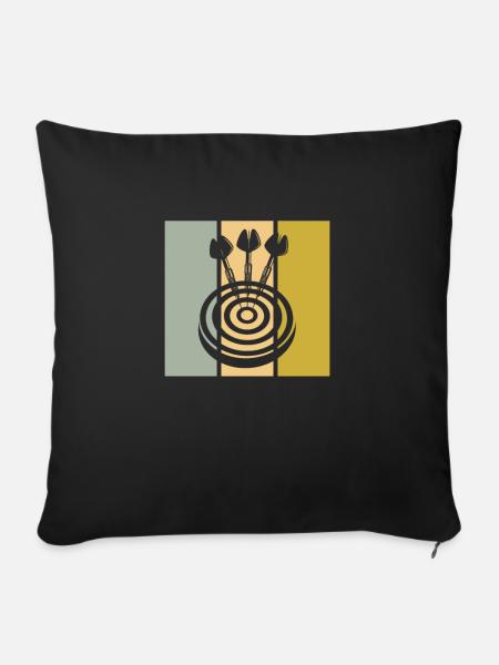 Darts - Sofakissenbezug 45 x 45 cm - Schwarz
