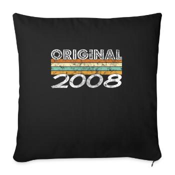 Édition limitée 2008 - Housse de coussin décorative 45 x 45 cm - noir - Devant