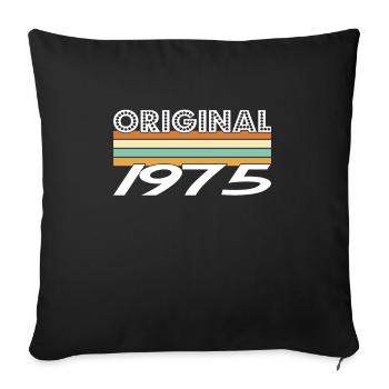 Original 1975 - Housse de coussin décorative 45 x 45 cm - noir - Devant