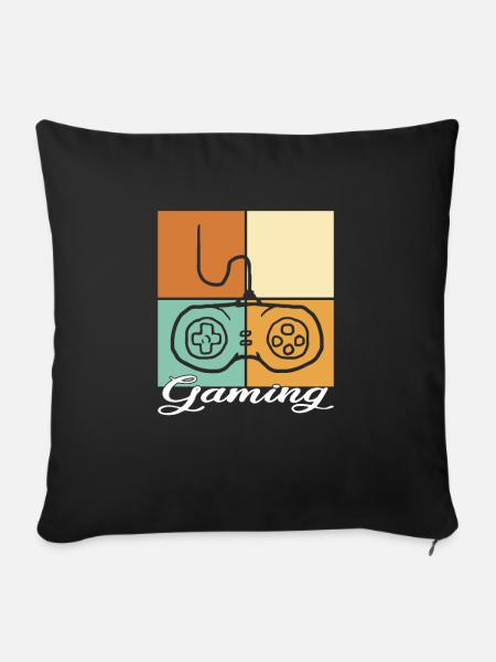 Gaming - Sofakissenbezug 45 x 45 cm - Schwarz