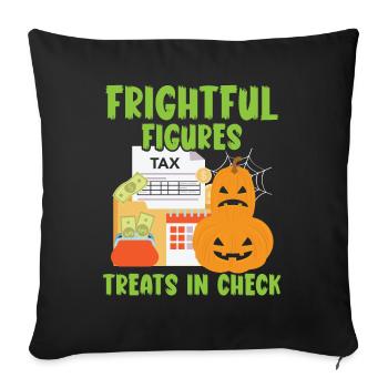 Terrifying Figures Treats in Check Hallow - Sofa pillowcase 17,3'' x 17,3'' (45 x 45 cm) - black - Front