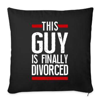 Happy Divorce Party This Guy Is - Sofakissenbezug 45 x 45 cm - Schwarz - Vorne
