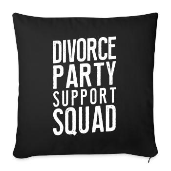 Happy Divorce Party Divorce Party - Sofa pillowcase 17,3'' x 17,3'' (45 x 45 cm) - black - Front