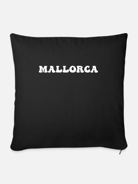 Mallorca - Sofakissenbezug 45 x 45 cm - Schwarz