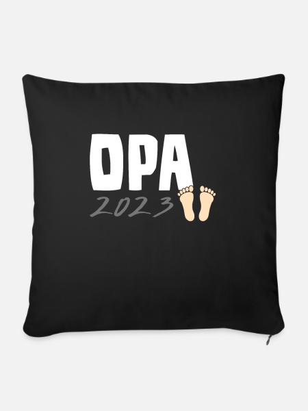 Opa 2023 - Sofakissenbezug 45 x 45 cm - Schwarz