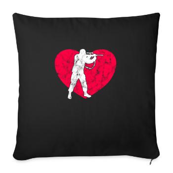 Soldat - Housse de coussin décorative 45 x 45 cm - noir - Devant