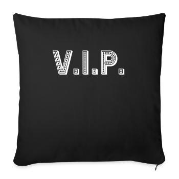 VIP - Sofakissenbezug 45 x 45 cm - Schwarz - Vorne