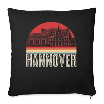 Hanover Retro Souvenir - Sofa pillowcase 17,3'' x 17,3'' (45 x 45 cm) - black - Front