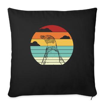 Emperor penguin seabird king penguin penguin - Sofa pillowcase 17,3'' x 17,3'' (45 x 45 cm) - black - Front