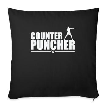 Counter Puncher Boxen - Sofakissenbezug 45 x 45 cm - Schwarz - Vorne