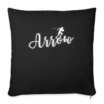 Arrow Football - Sofakissenbezug 45 x 45 cm - Schwarz - Vorne