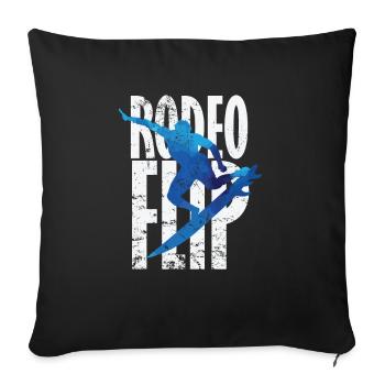 Rodeo Flip Surfing - Sofa pillowcase 17,3'' x 17,3'' (45 x 45 cm) - black - Front