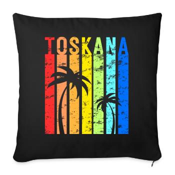 Tuscany Italy Tuscany Holidays Venice - Sofa pillowcase 17,3'' x 17,3'' (45 x 45 cm) - black - Front