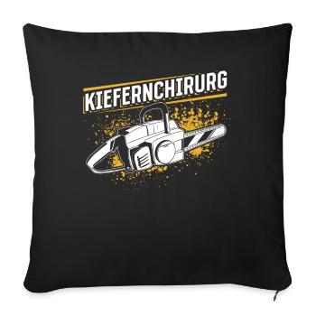 Kiefernchirurg - Sofakissenbezug 45 x 45 cm - Schwarz - Vorne