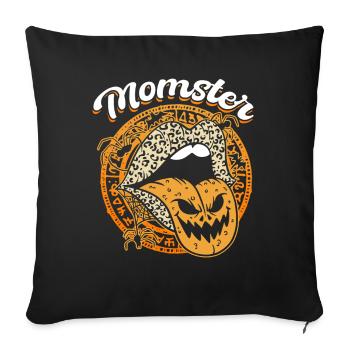 MOMSTER capture l’ d’Halloween - Housse de coussin décorative 45 x 45 cm - noir - Devant