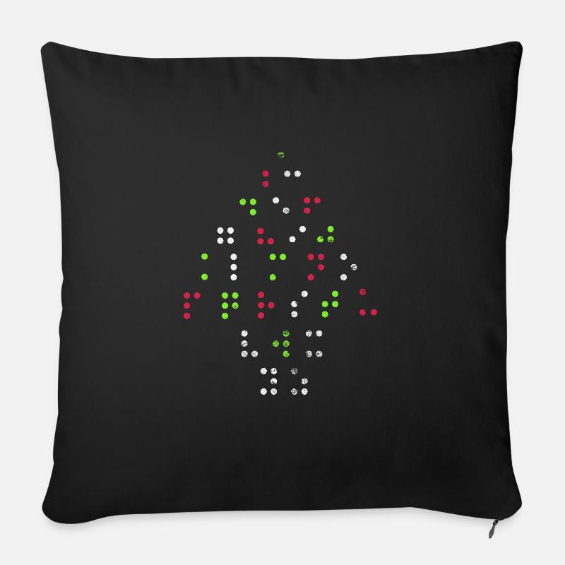 Braille - Sofakissenbezug 45 x 45 cm - Schwarz
