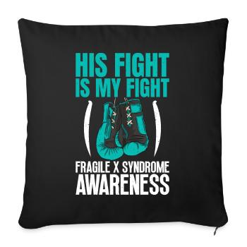 Awesome Glove Art for Fighters - Fragiles - Sofa pillowcase 17,3'' x 17,3'' (45 x 45 cm) - black - Front