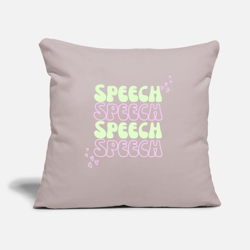 Speech Therapy Speech Language Pathology SLP Sofa pillowcase 17,3'' x 17,3'' (45 x 45 cm)