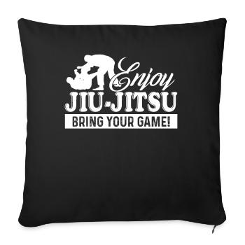 Jiu Jitsu Enjoy Jiu Jitsu - Sofa pillowcase 17,3'' x 17,3'' (45 x 45 cm) - black - Front