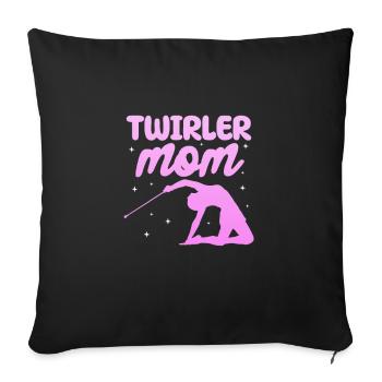Baton Twirling Gymnastics Gymnastics Gift - Sofa pillowcase 17,3'' x 17,3'' (45 x 45 cm) - black - Front