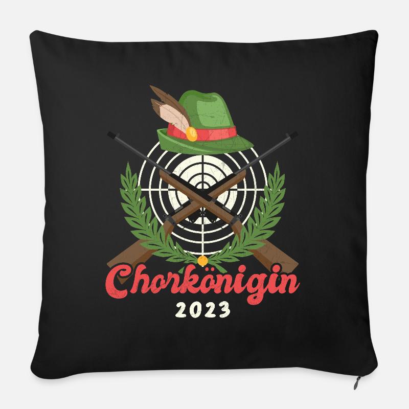 Chorkönigin 2023 - Sofakissenbezug 45 x 45 cm - Schwarz