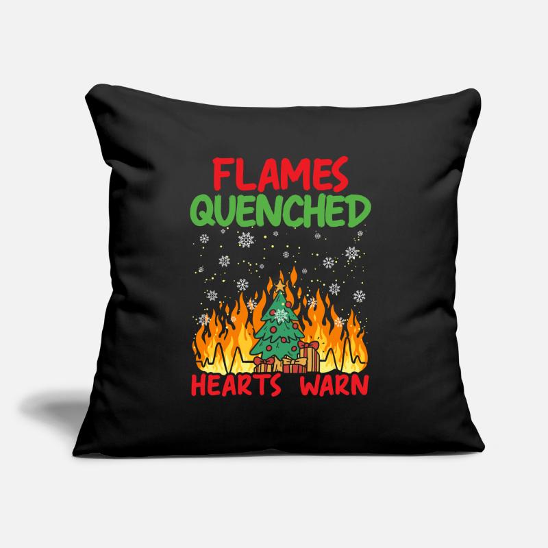Flames Extinguished Hearts Warm Fire Fighting Wei Sofa pillowcase 17,3'' x 17,3'' (45 x 45 cm)
