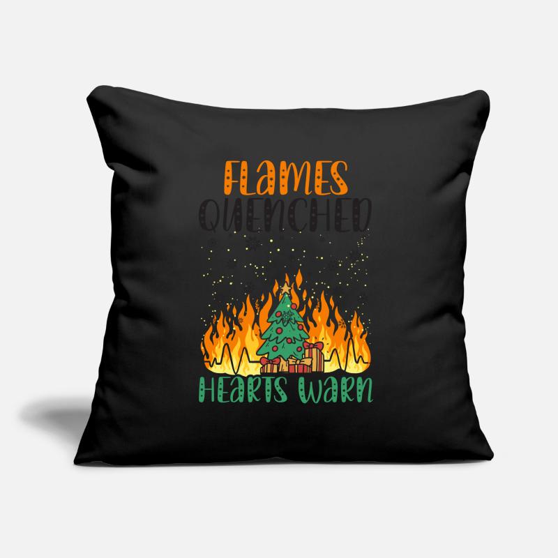 Flames Extinguished Hearts Warm Fire Fighting Wei Sofa pillowcase 17,3'' x 17,3'' (45 x 45 cm)