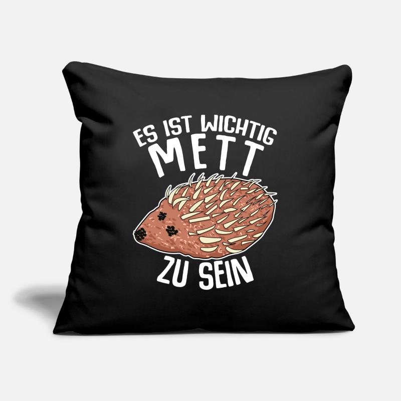 Mettigel Hackfleisch Mett Hack Sofakissenbezug 45 x 45 cm