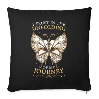 Zen Hinduism Boho Butterfly Mindfulness Yoga Medit - Sofakissenbezug 45 x 45 cm - Schwarz - Vorne