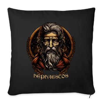 Hephaestus Ancient Greece Mythology Greek God - Sofakissenbezug 45 x 45 cm - Schwarz - Vorne