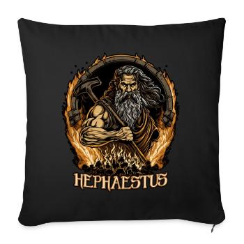 Ancient Greece Deity Greek Mythology Hephaestus - Sofakissenbezug 45 x 45 cm - Schwarz - Vorne