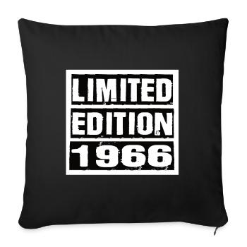 Edition Limitée 1966 Anniversaire 1966 Vintage Rétro - Housse de coussin décorative 45 x 45 cm - noir - Devant