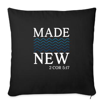 Bible Verset biblique Proverbes chrétiens Jésus Don - Housse de coussin décorative 45 x 45 cm - noir - Devant