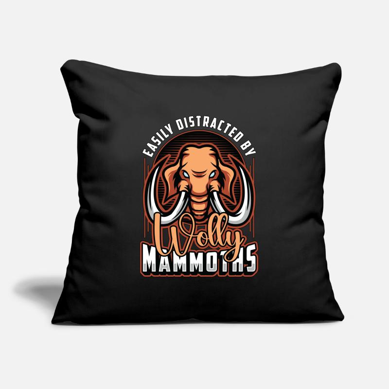 Woolly Mammoth Easily Distracted By Primeval Times Sofa pillowcase 17,3'' x 17,3'' (45 x 45 cm)