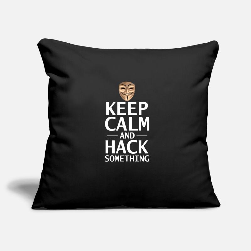 Hacker Coder Computerfreak Nerd Hacking Geschenk Housse de coussin décorative 45 x 45 cm