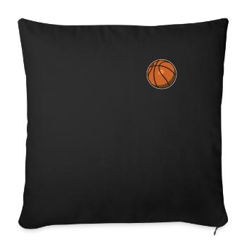 Basketball Logo Emblem Basketball Player Basketball Fan - Sofa pillowcase 17,3'' x 17,3'' (45 x 45 cm) - black - Front