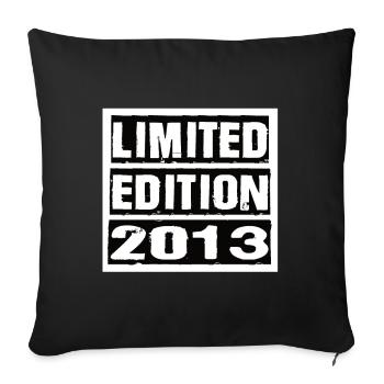 Limited Edition 2013 Birthday 2013 Vintage Retro - Sofa pillowcase 17,3'' x 17,3'' (45 x 45 cm) - black - Front
